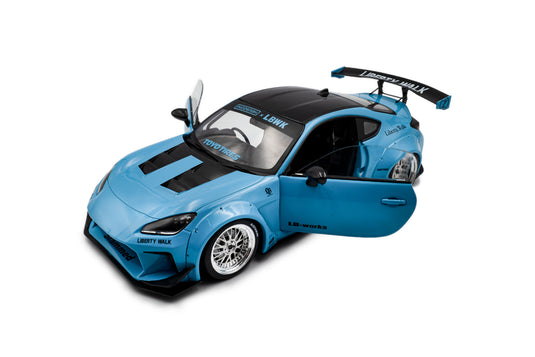 Toyota GR86 LBWK BODY KIT BABY BLUE 2024 SOLIDO 1:18