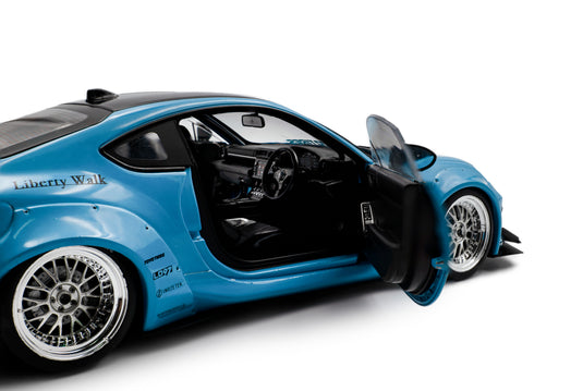 Toyota GR86 LBWK BODY KIT BABY BLUE 2024 SOLIDO 1:18