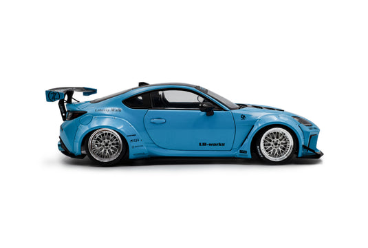 Toyota GR86 LBWK BODY KIT BABY BLUE 2024 SOLIDO 1:18