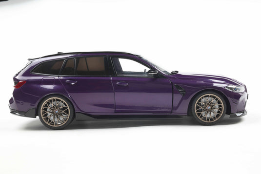 Bmw M3 (G81) TOURING WITH PERFORMANCE PARTS TWILIGHT PURPLE PEARL METALLIC 2024 SOLIDO 1:18