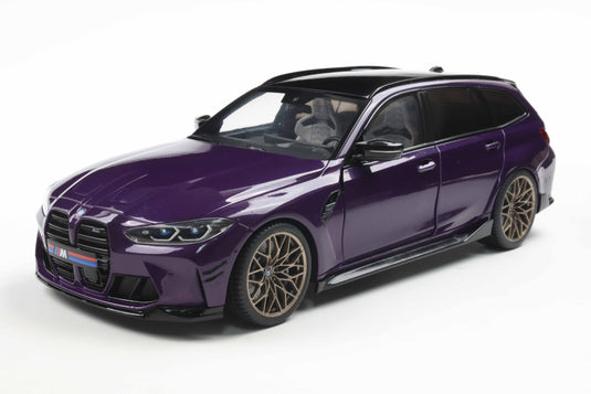 Bmw M3 (G81) TOURING WITH PERFORMANCE PARTS TWILIGHT PURPLE PEARL METALLIC 2024 SOLIDO 1:18