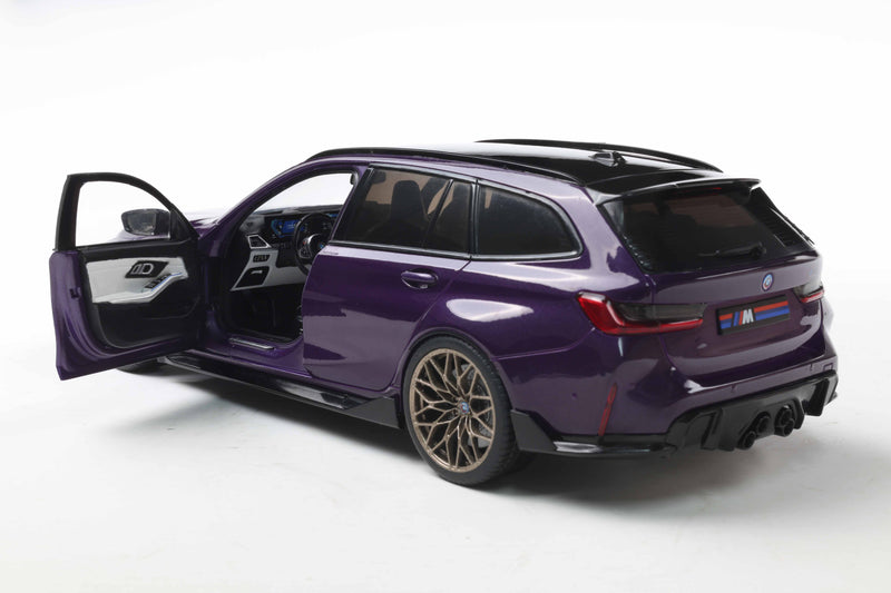 Load image into Gallery viewer, Bmw M3 (G81) TOURING WITH PERFORMANCE PARTS TWILIGHT PURPLE PEARL METALLIC 2024 SOLIDO 1:18
