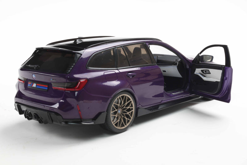 Load image into Gallery viewer, Bmw M3 (G81) TOURING WITH PERFORMANCE PARTS TWILIGHT PURPLE PEARL METALLIC 2024 SOLIDO 1:18
