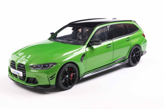 Bmw M3 TOURING AVEC PIÈCES DE PERFORMANCE VERT MÉTALLISÉ 2024 SOLIDO 1:18