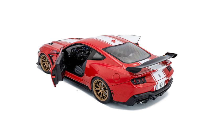 Load image into Gallery viewer, Ford SHELBY MUSTANG SUPER SNAKE RACE RED 2025 SOLIDO 1:18
