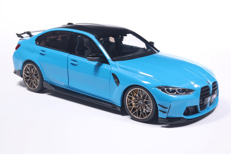 Load image into Gallery viewer, Bmw M3 PERFORMANCE PARTS DAYTONA BEACH BLUE 2024 SOLIDO 1:18
