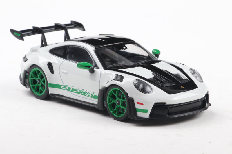 Load image into Gallery viewer, Porsche 911 (992) GT3 RS TRIBUTE TO CARRERA RS PACKAGE WHITE W/GREEN 2023 SOLIDO 1:43

