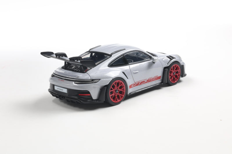 Load image into Gallery viewer, Porsche 911 (992) GT3 RS ICE GREY METALLIC W/PYRO RED 2023 SOLIDO 1:43
