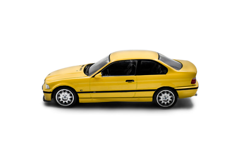 Laad de afbeelding in de Gallery-viewer, BMW M3 COUPÉ 1999 GEEL SOLIDO 1:43
