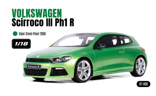 VOLKSWAGEN SCIROCCO 3 PH.1 R VIPER PARELGROEN 2008 OTTOmobile 1:18