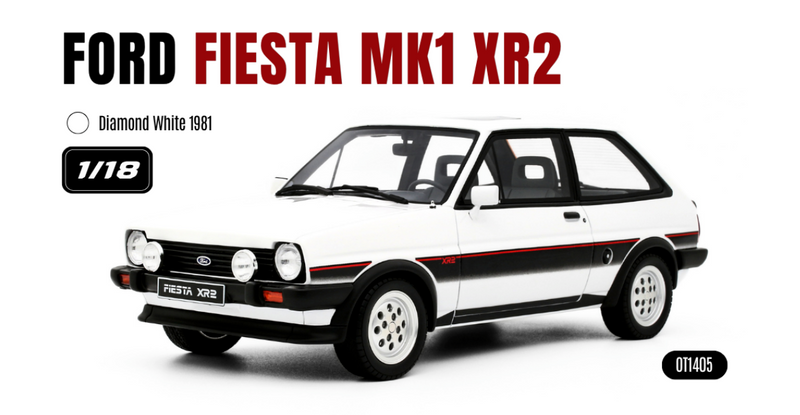 Load image into Gallery viewer, FORD FIESTA MK.1 XR2 DIAMOND WHITE 1981 OTTOmobile 1:18
