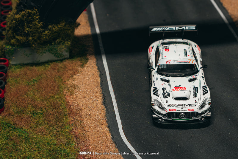 Load image into Gallery viewer, MERCEDES-BENZ AMG GT GT3 #77 RALF ARON CRAFT-BAMBOO RACING BATHURST 12H 2026 TARMAC WORKS 1:43
