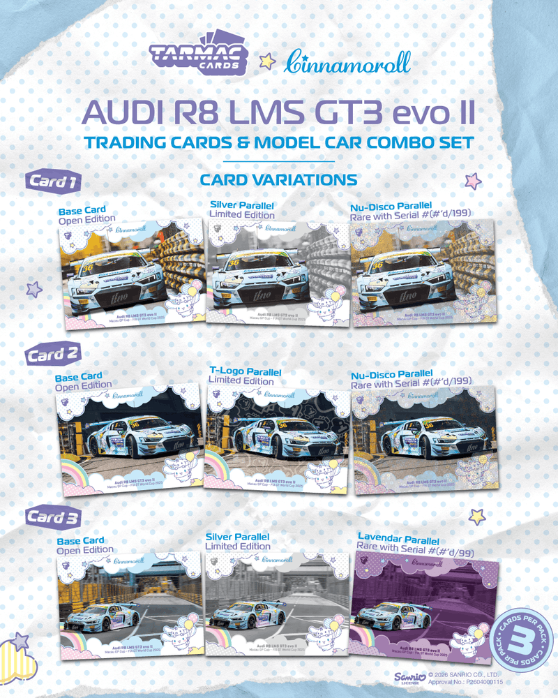 Load image into Gallery viewer, AUDI R8 LMS GT3 EVO II #36 UNO RACING MACAU GT CUP FIA GT WORLD CUP 2025 TARMAC WORKS 1:64
