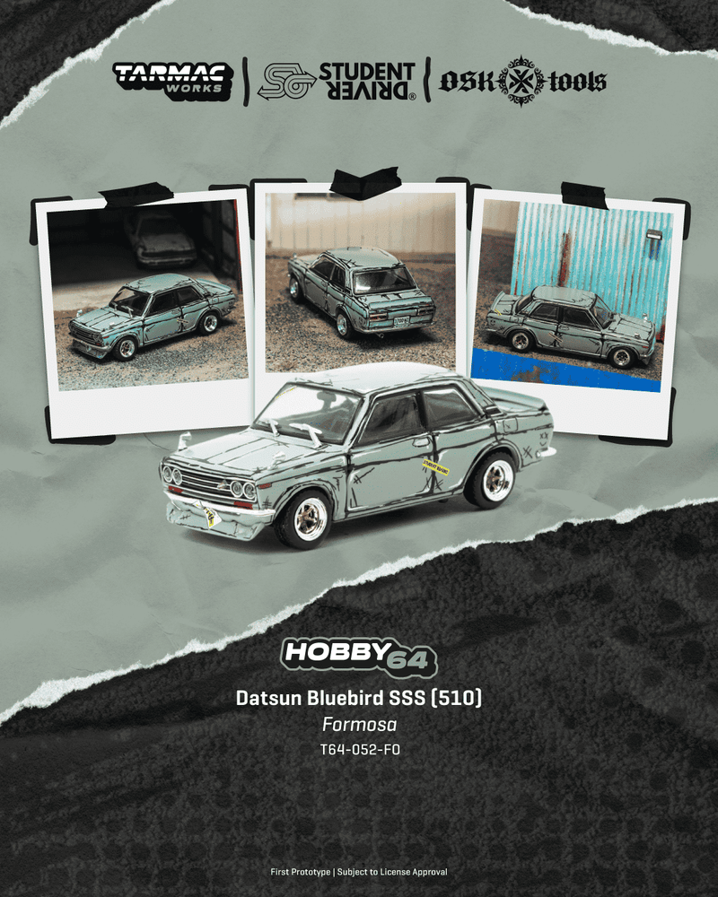 Load image into Gallery viewer, DATSUN 510 BLUEBIRD WAGON SSS 1973 TARMAC WORKS 1:64
