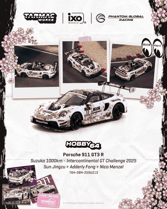Porsche 911 (992) GT3 R #13 SUZUKA 1000KM 2025 TARMAC WORKS 1:64