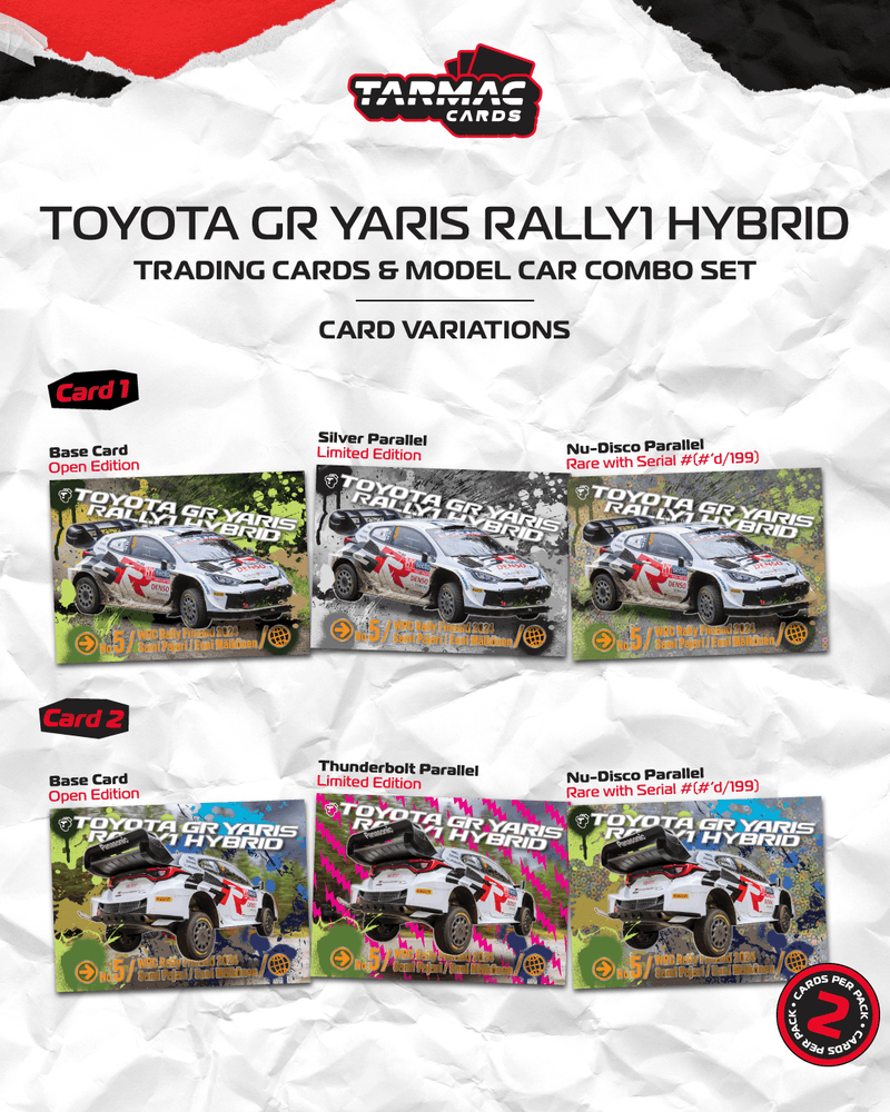 Load image into Gallery viewer, TOYOTA YARIS GR RALLY1 HYBRID #5 SAMI PAJARI RALLY FINLAND 2024 TARMAC WORKS 1:64
