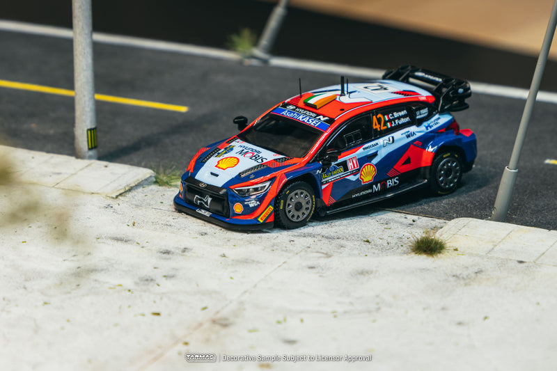 Load image into Gallery viewer, HYUNDAI I20N RALLY1 HYBRID #42 CRAIG BREEN RALLY SWEDEN 2023 TARMAC WORKS 1:64

