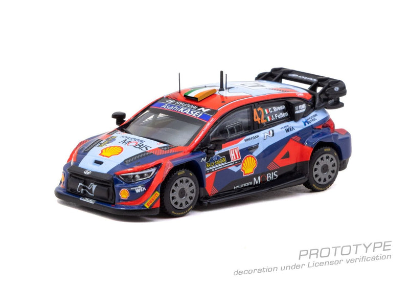 Load image into Gallery viewer, HYUNDAI I20N RALLY1 HYBRID #42 CRAIG BREEN RALLY SWEDEN 2023 TARMAC WORKS 1:64
