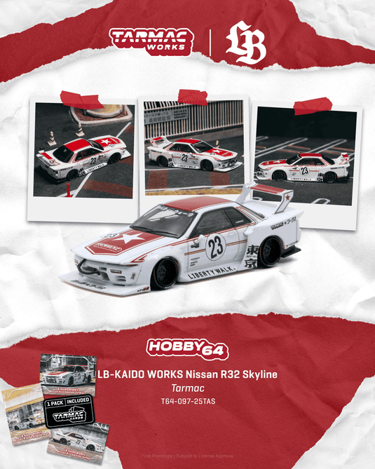 NISSAN SKYLINE (R32) LB - KAIDO WORKS TARMAC 2026 TARMAC WORKS 1:64