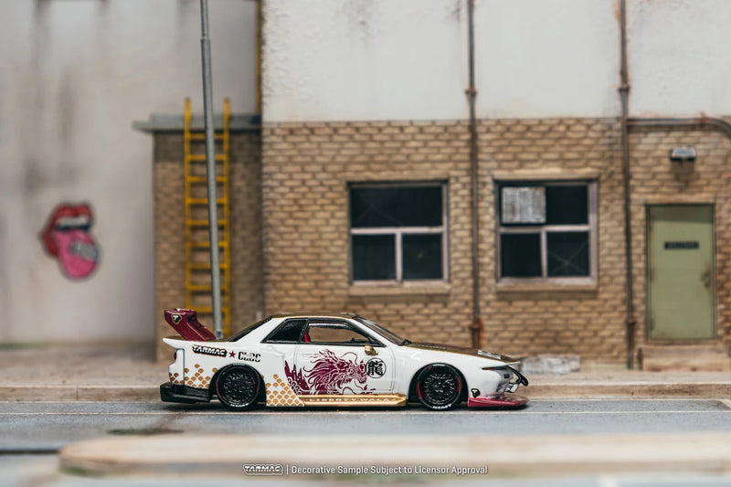 Laad de afbeelding in de Gallery-viewer, ‼️BEPERKTE EDITIE‼️ NISSAN R32 SKYLINE GT-R LB-KAIDO WORKS *BEIJING EDITIE* TARMAC WORKS 1:64
