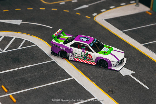 ‼️ÉDITION LIMITÉE‼️ NISSAN R32 SKYLINE LB-KAIDO WORKS *ÉDITION BUZZ L'ÉCLAIR* TARMAC WORKS 1:64