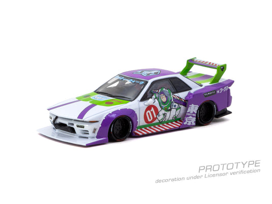 ‼️ÉDITION LIMITÉE‼️ NISSAN R32 SKYLINE LB-KAIDO WORKS *ÉDITION BUZZ L'ÉCLAIR* TARMAC WORKS 1:64