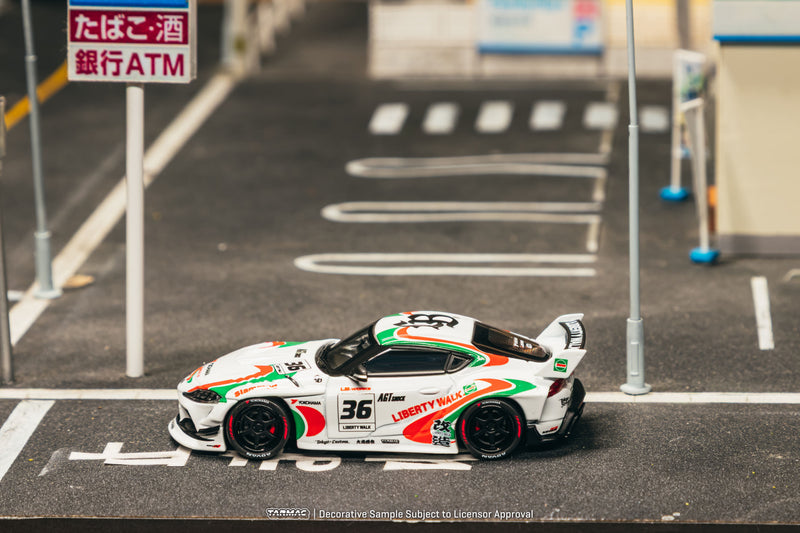 Laad de afbeelding in de Gallery-viewer, TOYOTA SUPRA (A90) LB -WORKS CASTROL TRIBUTE 2024 TARMAC WORKS 1:64
