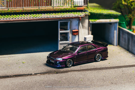 NISSAN SKYLINE GTR (ER34) URAS VIOLET 2025 TARMAC WORKS 1:64