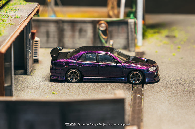 Chargez l'image dans la visionneuse de la galerie, NISSAN SKYLINE GTR (ER34) URAS VIOLET 2025 TARMAC WORKS 1:64
