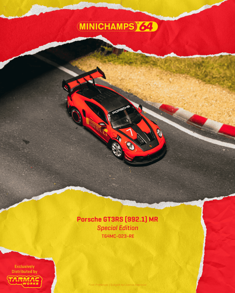 Load image into Gallery viewer, PORSCHE GT3RS (992.1) MANTHEY RACING RED 2025 TARMAC WORKS 1:64
