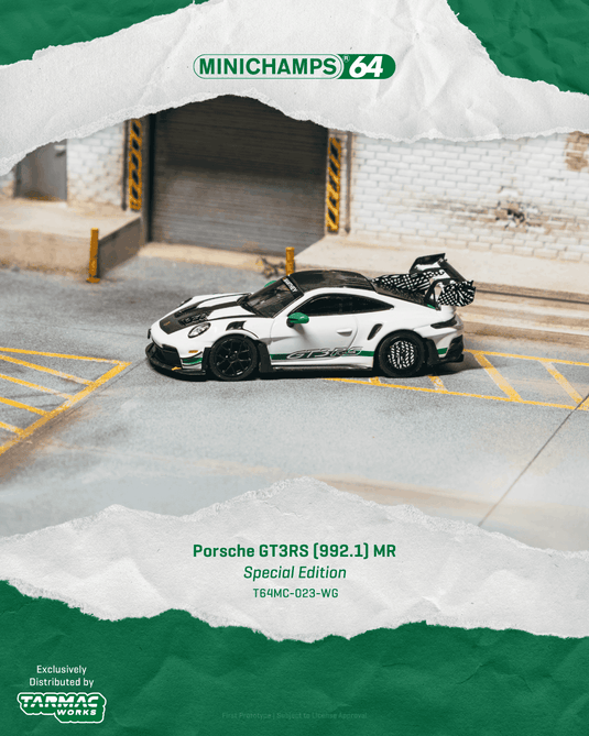 PORSCHE GT3RS (992.1) MANTHEY RACING WIT 2025 TARMAC WORKS 1:64