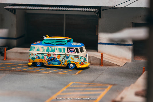 VOLKSWAGEN TRANSPORTER T1 PANEL VAN LILO & STITCH 2025 TARMAC WORKS 1:64