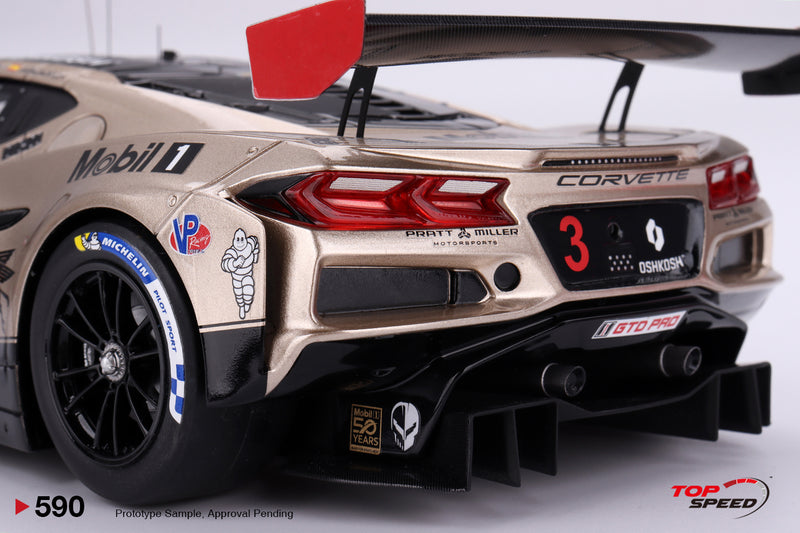 Load image into Gallery viewer, Chevrolet CORVETTE Z06 GT3.R #3 CORVETTE RACING BY PRATT MILLER MOTORSPORTS SEBRING 12 HRS 2024 TOP SPEED 1:18
