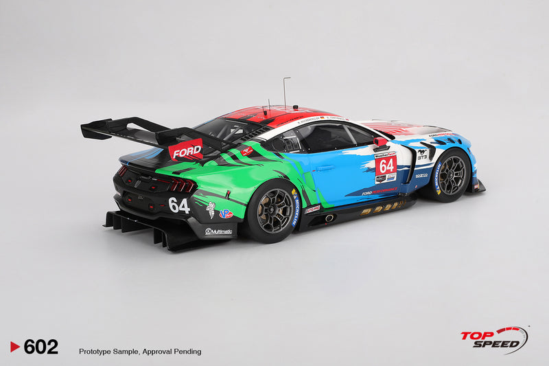 Load image into Gallery viewer, Ford MUSTANG GT3 #64 FORD MULTIMATIC MOTORSPORTS LAGUNA SECA 2024 TOP SPEED 1:18
