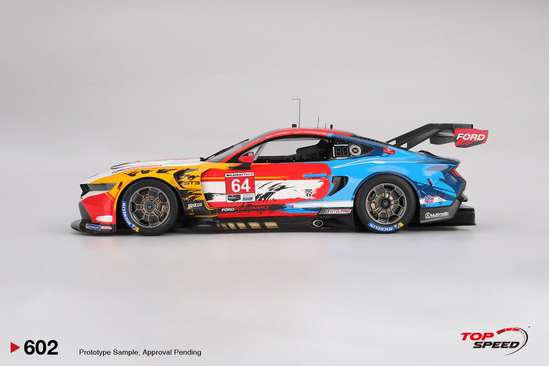 Load image into Gallery viewer, Ford MUSTANG GT3 #64 FORD MULTIMATIC MOTORSPORTS LAGUNA SECA 2024 TOP SPEED 1:18
