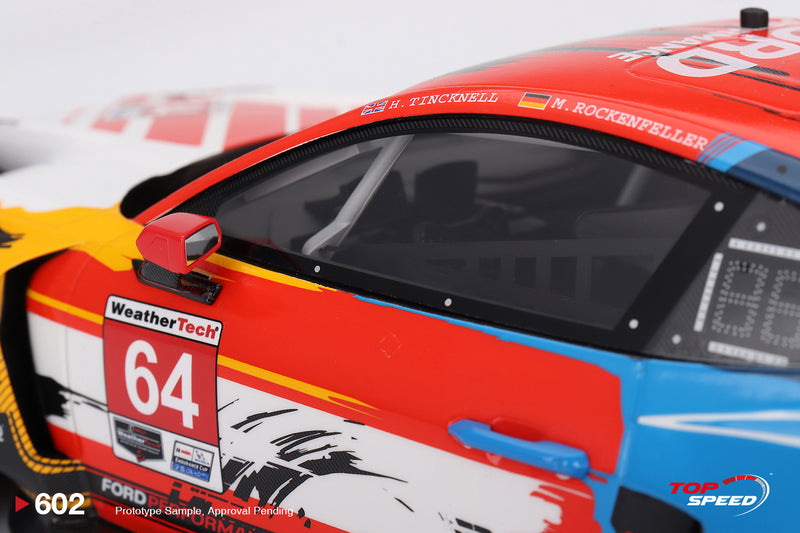 Load image into Gallery viewer, Ford MUSTANG GT3 #64 FORD MULTIMATIC MOTORSPORTS LAGUNA SECA 2024 TOP SPEED 1:18
