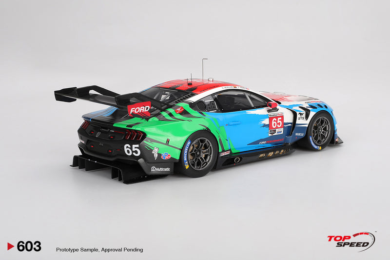 Load image into Gallery viewer, Ford MUSTANG GT3 #65 FORD MULTIMATIC MOTORSPORTS LAGUNA SECA 2024 TOP SPEED 1:18
