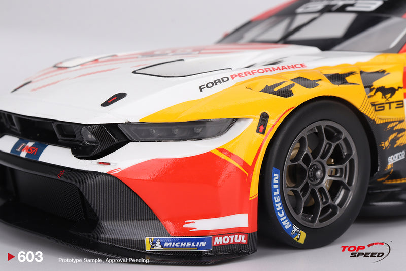 Load image into Gallery viewer, Ford MUSTANG GT3 #65 FORD MULTIMATIC MOTORSPORTS LAGUNA SECA 2024 TOP SPEED 1:18
