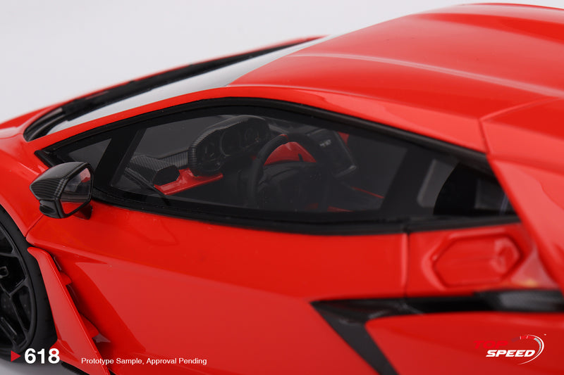 Load image into Gallery viewer, Lamborghini REVUELTO ARANCIO DAC LUCIDO 2024 TOP SPEED 1:18
