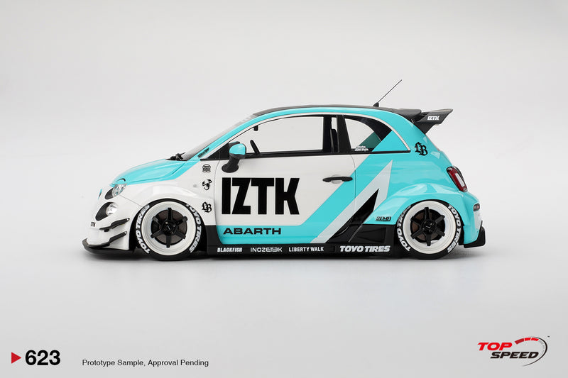 Load image into Gallery viewer, FIAT 595 ABARTH LB-WORKS X ABAS WORKS IZTK 2024 TOP SPEED 1:18

