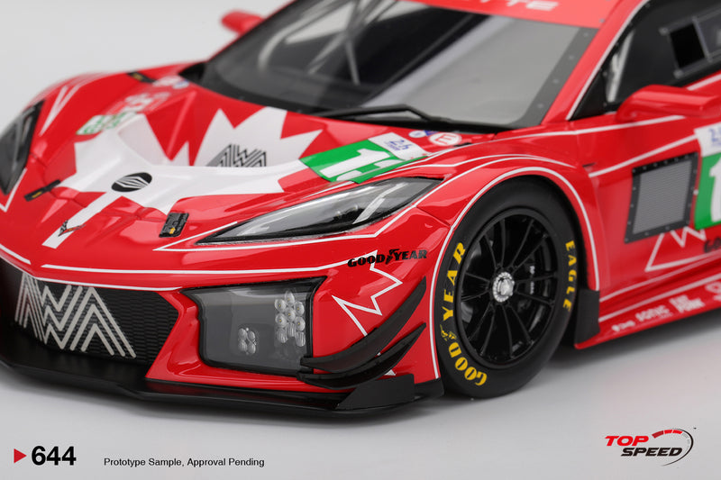 Laad de afbeelding in de Gallery-viewer, Chevrolet CORVETTE GT3 R #13 AWA RACING LE MANS 24 UUR 2025 TOP SPEED 1:18
