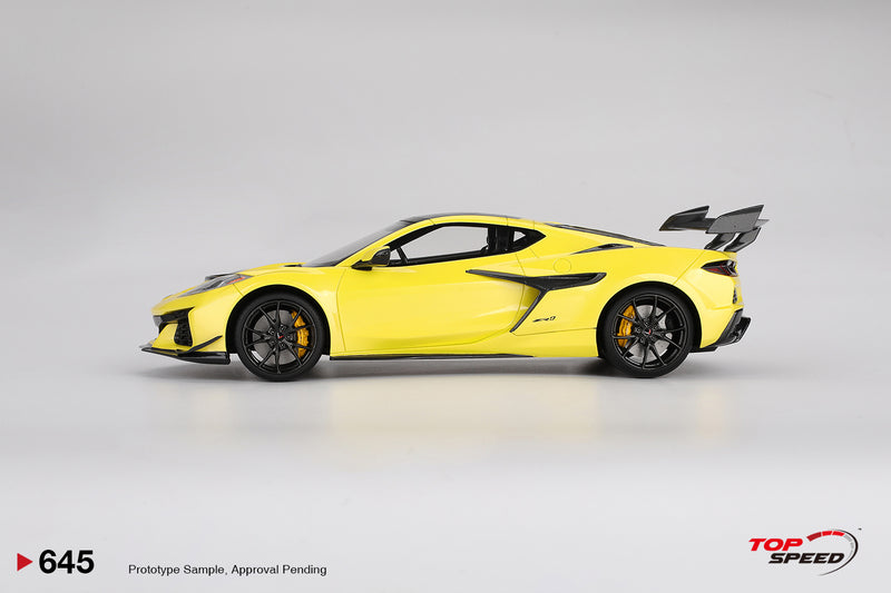 Load image into Gallery viewer, Chevrolet CORVETTE ZR1 ACCELERATE YELLOW 2025 TOP SPEED 1:18
