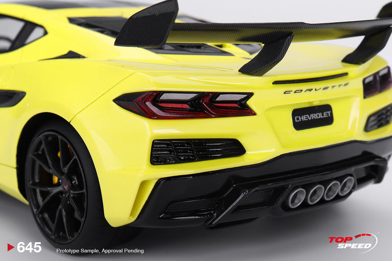 Load image into Gallery viewer, Chevrolet CORVETTE ZR1 ACCELERATE YELLOW 2025 TOP SPEED 1:18
