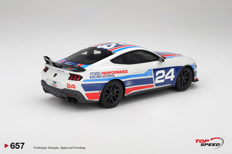 Laad de afbeelding in de Gallery-viewer, Ford MUSTANG DARK HORSE #24 FORD PERFORMANCE RACING SCHOOL 2025 TOP SPEED 1:18
