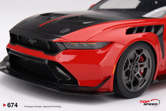 Ford MUSTANG GTD RACE RED 2025 TOP SPEED 1:18