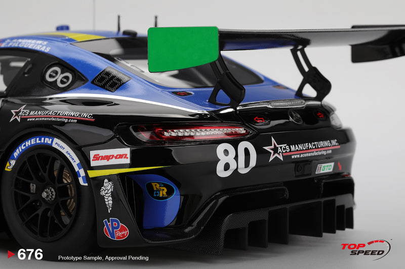 Load image into Gallery viewer, Mercedes-AMG GT3 EVO #80 Lone Star Racing 2025 IMSA Daytona 24 Hrs TOP SPEED 1:18
