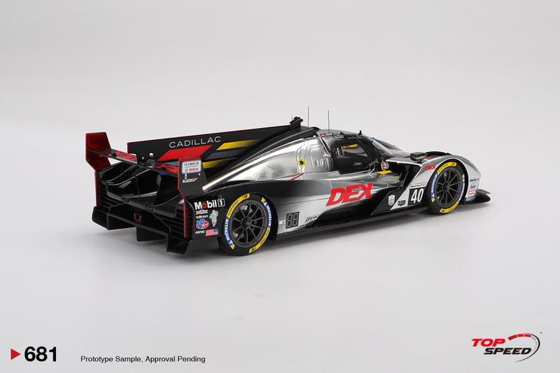 Laad de afbeelding in de Gallery-viewer, Cadillac V-SERIES.R #40 CADILLAC WAYNE TAYLOR RACING DAYTONA 24 UUR 2025 TOP SPEED 1:18
