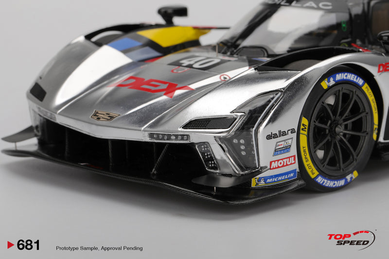 Laad de afbeelding in de Gallery-viewer, Cadillac V-SERIES.R #40 CADILLAC WAYNE TAYLOR RACING DAYTONA 24 UUR 2025 TOP SPEED 1:18
