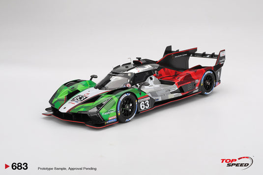 Lamborghini SC63 #63 AUTOMOBILI LAMBORGHINI SQUADRA CORSE DAYTONA 24 UUR 2025 TOP SPEED 1:18