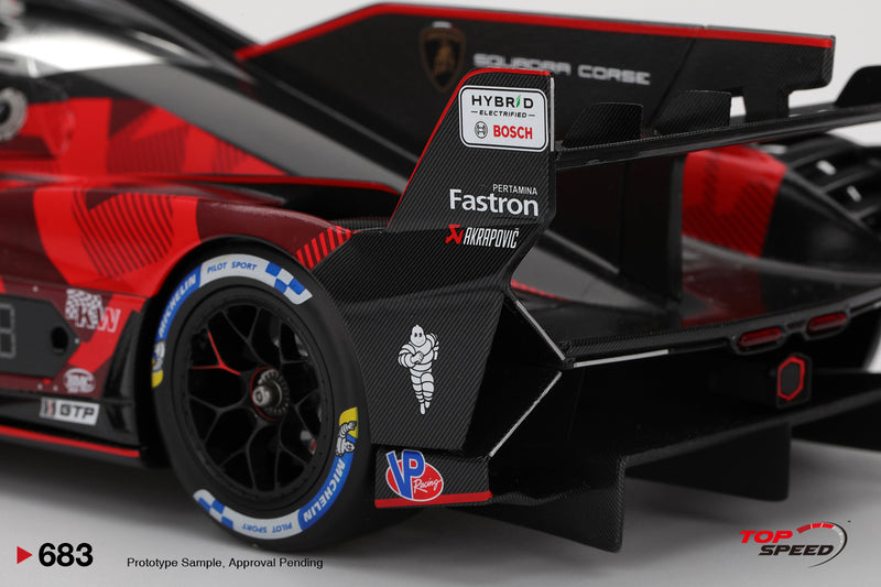 Load image into Gallery viewer, Lamborghini SC63 #63 AUTOMOBILI LAMBORGHINI SQUADRA CORSE DAYTONA 24 HRS 2025 TOP SPEED 1:18
